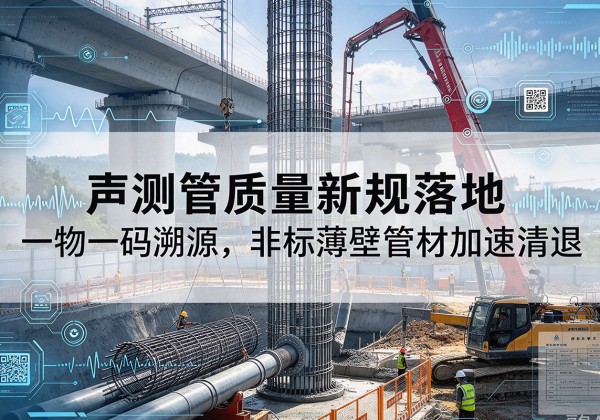 新平声测管质量新规落地，一物一码溯源，非标薄壁管材加速清退