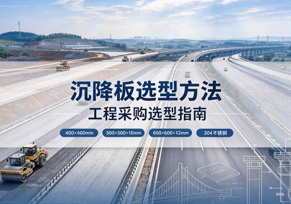 新平沉降板选择方法